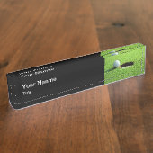 エグゼクティブモノグラムゴルフギフトデスク名プレート デスクネームプレート (側面)