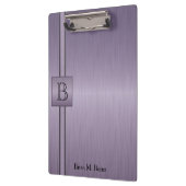 エグゼクティブモノグラムデザイン-アメジスト クリップボード (左)