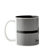 エグゼクティブモノグラムデザイン – ブラックブラシ鋼