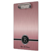 エグゼクティブモノグラムデザイン- Ruby Brush Steel クリップボード (左)