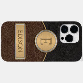 エグゼクティブモノグラム名テンプレート Case-Mate iPhoneケース (裏面 (横))