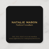 エグゼクティブモノグラム |ブラシ石板 スクエア名刺 (裏面)