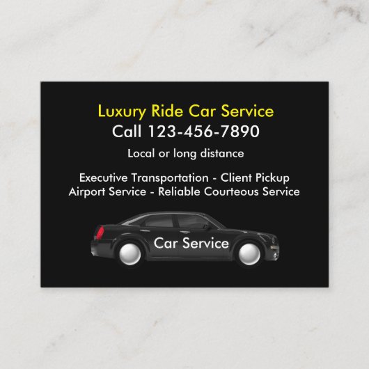 エグゼクティブラグジュアリーカーサービス 名刺 (正面)