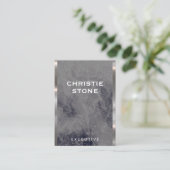 エグゼクティブラックストリム |黒い大理石 名刺 (スタンド正面)