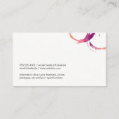 エグゼクティブワインボトルとステイン 名刺 (裏面)