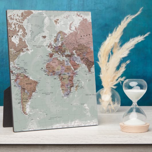 エグゼクティブワールドマップ フォトプラーク (側面)