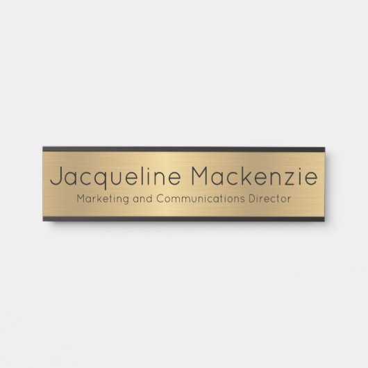 エグゼクティブ従業員ロング・タイトル・オフィス・ドア・シンボルや象徴 サインプレート (正面)