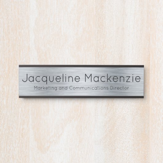 エグゼクティブ従業員ロング・タイトル・オフィス・ドア・シンボルや象徴 サインプレート (正面)