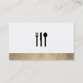 エグゼクティブ金ゴールドシェフ 名刺 (裏面)