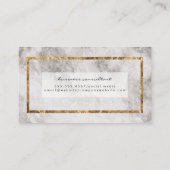 エグゼクティブ金ゴールドフレームと大理石 名刺 (裏面)