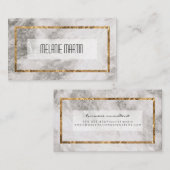 エグゼクティブ金ゴールドフレームと大理石 名刺 (正面/裏面)