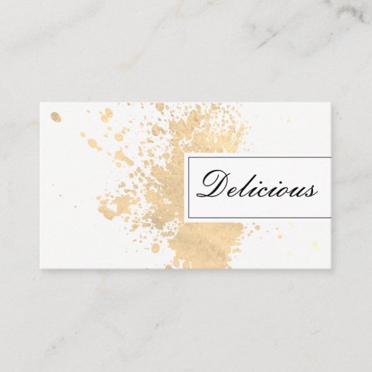 エグゼクティブ金ゴールド表現 名刺 (正面)