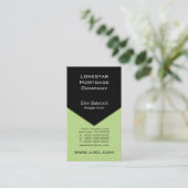 エグゼクティブ・エッジ・ビジネス・カード、Sage Green 名刺 (スタンド正面)