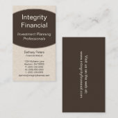 エグゼクティブ・カーブビジネス・カード、Espresso 名刺 (正面/裏面)