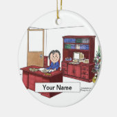 エグゼクティブ – 女性 セラミックオーナメント (左)