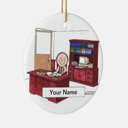 エグゼクティブ – 男性 セラミックオーナメント (右)