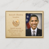 エグゼクティブVIP金ゴールドカスタムプロファイルカード 名刺 (正面)