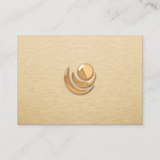 エグゼクティブVIP金ゴールドカスタムプロファイルカード 名刺 (裏面)