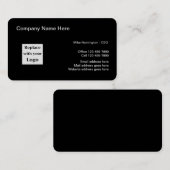 エグゼクティ企業のブロゴブラックコア名刺 名刺 (正面/裏面)