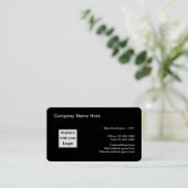 エグゼクティ企業のブロゴブラックコア名刺 名刺 (スタンド正面)