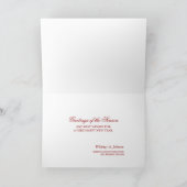 エグゼクテパーソナライズされたィブホリデーグリーティングカード シーズンカード (内部)