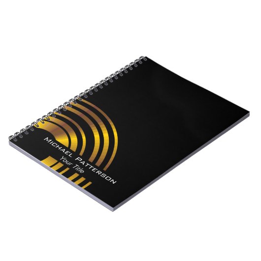 エグゼクモダンティブサークルプロフェッショナルパーソナライズされた ノートブック (左側)