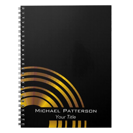 エグゼクモダンティブサークルプロフェッショナルパーソナライズされた ノートブック (正面)
