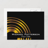 エグゼクモダンティブサークルプロフェッショナルパーソナライズされた ポストカード (正面/裏面)