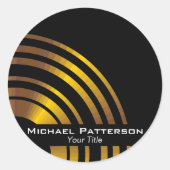 エグゼクモダンティブサークルプロフェッショナルパーソナライズされた ラウンドシール (正面)