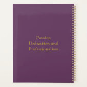 エグゼクモダンティブプラムパープル金ゴールドモノグラムプランナー プランナー手帳 (裏面)