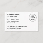 エグゼク企業のティブ・ロゴ対応ビジネス・カード 名刺 (正面)