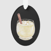 エグノグカップパーソナライズされたオーナメント オーナメント (裏面)