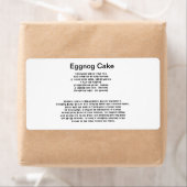 エグノグケーキレシピラベル ラベル (インサイチュ)