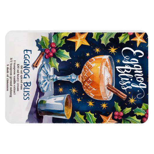 エグノグブリスホリデーカクテルレシピ マグネット (横)