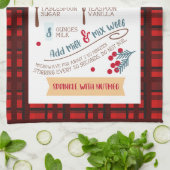 エグノグレシピフェスティバルクリスマスカスタム キッチンタオル (折り畳み)