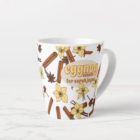 エグノシーズンコジパーソナライズされたーラテマグ カフェラテマグ (右アングル)