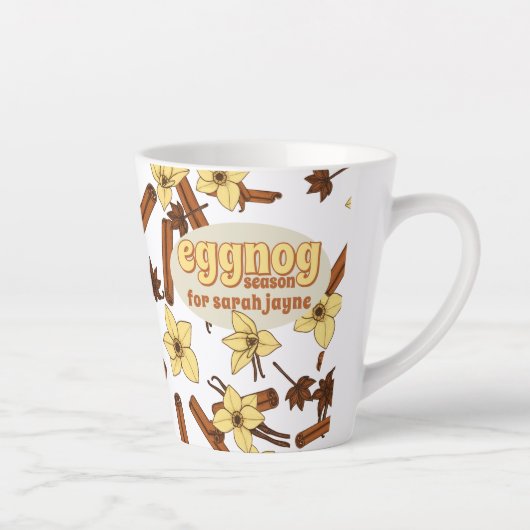 エグノシーズンコジパーソナライズされたーラテマグ カフェラテマグ (右)