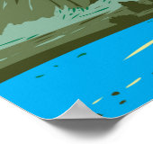 エグモントナショナルパークニュージーランドヴィンテージ ポスター (角)