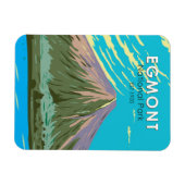 エグモントナショナルパークニュージーランドヴィンテージ マグネット (横)