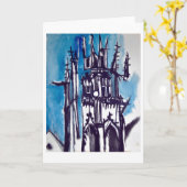 エグリス・ド・ラ・マデレーヌ カード (黄色い花)