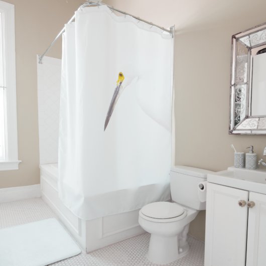 エグレットのヘッドショット シャワーカーテン (インサイチュ)