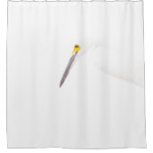 エグレットのヘッドショット シャワーカーテン (正面)