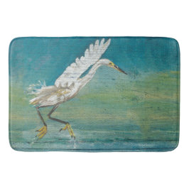 エグレットゴージャス海岸性海岸ショアバード水ビーチ バスマット