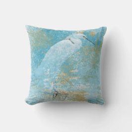 エグレットバードコーストビーチアート クッション