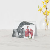 エグレット&ハイビスカスカード カード (黄色い花)