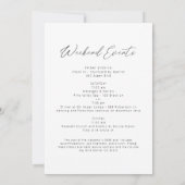 エグレット ラスティック ブルー ウィンター パイン ツリー ブライズメイド 招待状 (裏面)