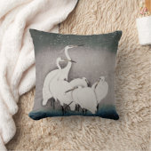 エグレ日本のツコソンクレーン冬の雪 クッション (ブランケット)