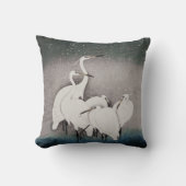 エグレ日本のツコソンクレーン冬の雪 クッション (正面)