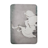 エグレ日本のツコソンクレーン冬の雪 バスマット (正面縦)