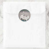 エグレ日本のツコソンクレーン冬の雪 ラウンドシール (バッグ)